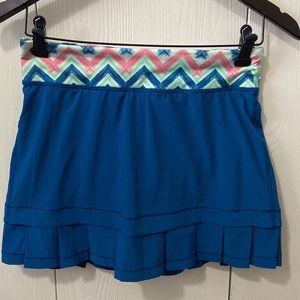 Ivivva Blue Two-Tiered Long Skort